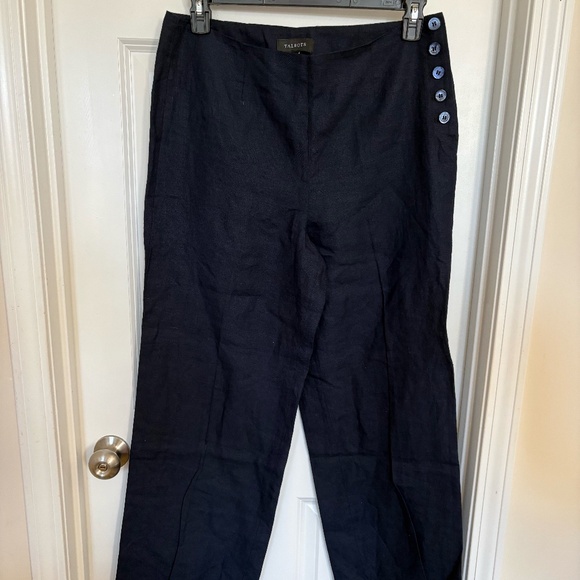 Talbots Linen side button trousers in 12P - Picture 1 of 2